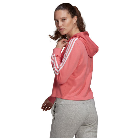 Adidas Γυναικείο φούτερ 3S French terry Cropped Hoodie Adidas Γυναικείο φούτερ 3S French terry Cropped Hoodie